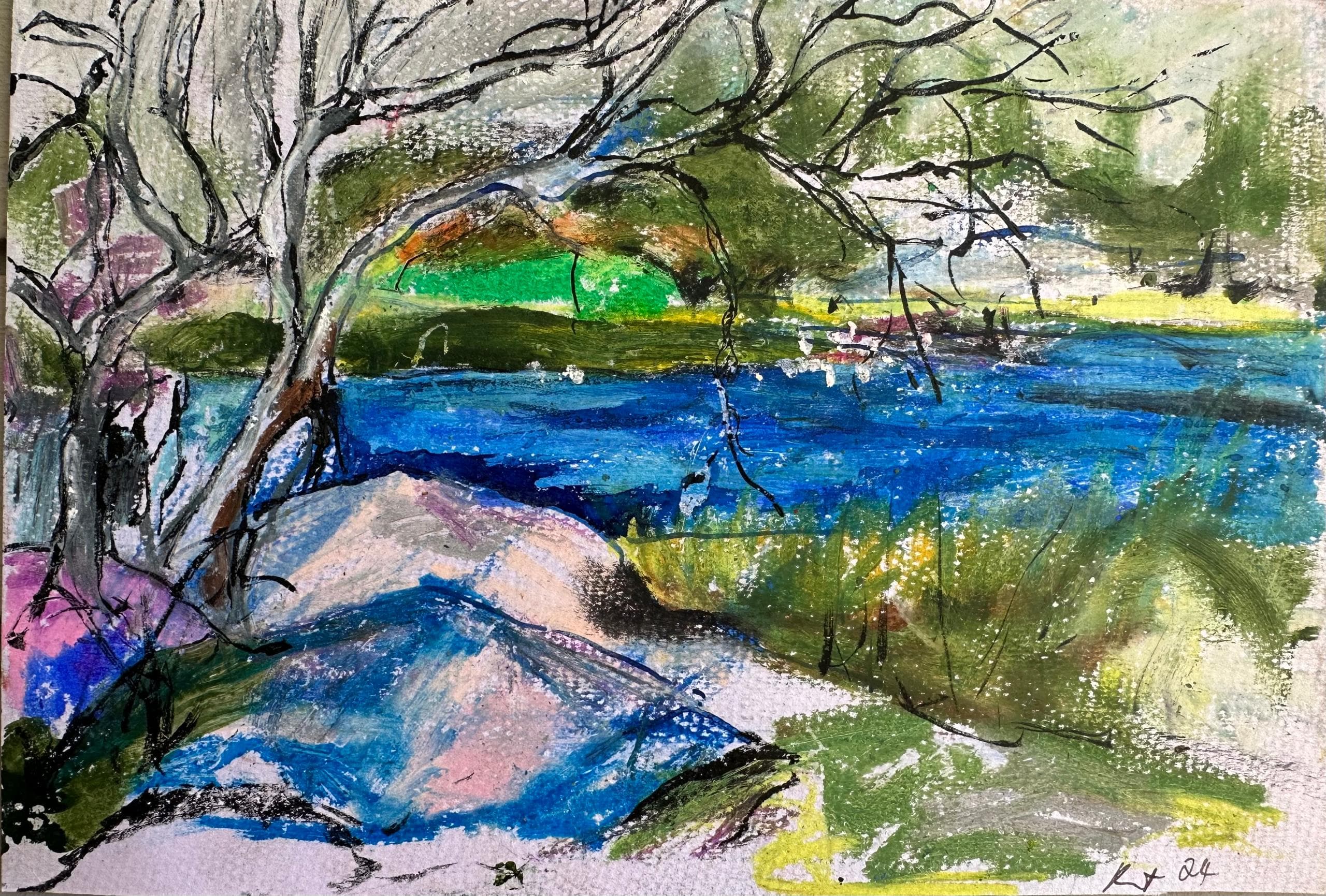 Mixed Media painting by Ruth Dewhurst
